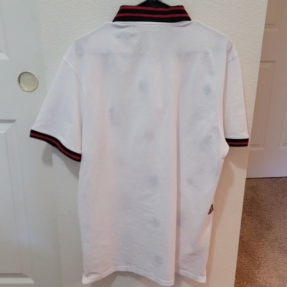 Focus Quality Wear Men's sz 2XL White Black Collar Polo Shirt 100% Cotton XXL - Picture 2 of 8